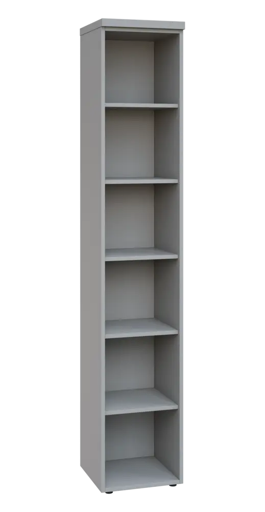 SIN 6 - 4N kancelářská skříň, nika, 2170x400x400, šedá